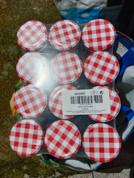 Frascos novos para compotas 250ml
