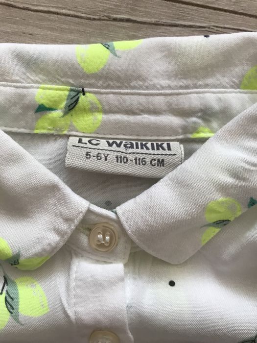 Турецька стильна блузочка для дівчинки, блуза Lc Waikiki ріст 110/116