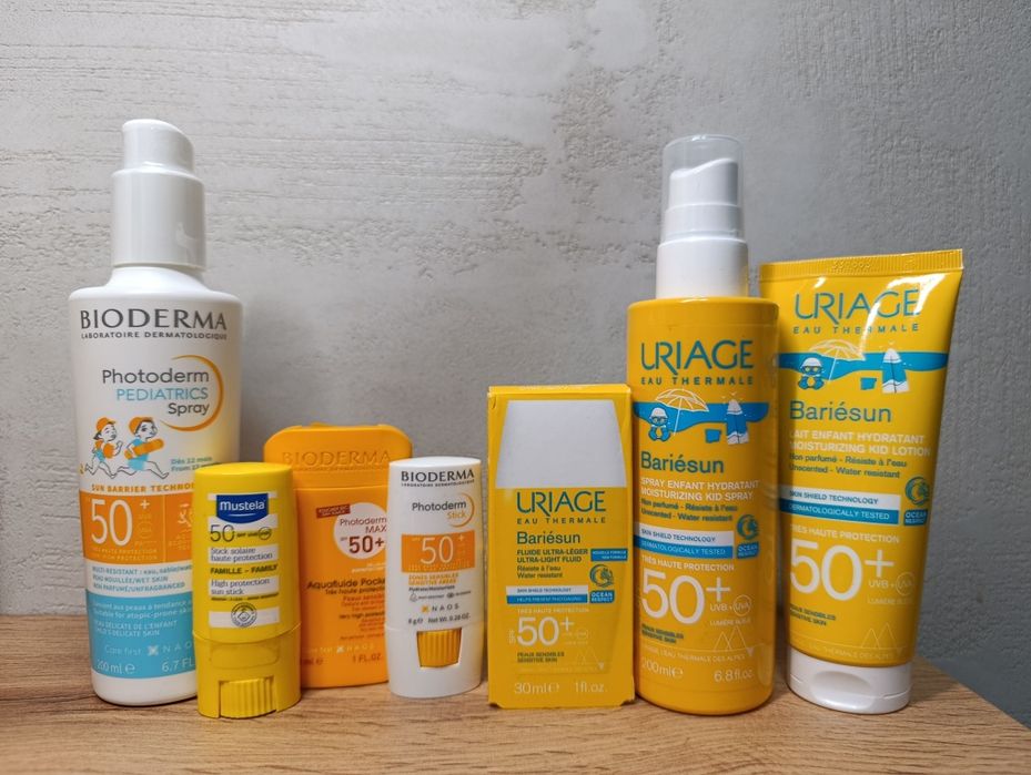 Сонцезахист Bioderma, Uriage, Mustela