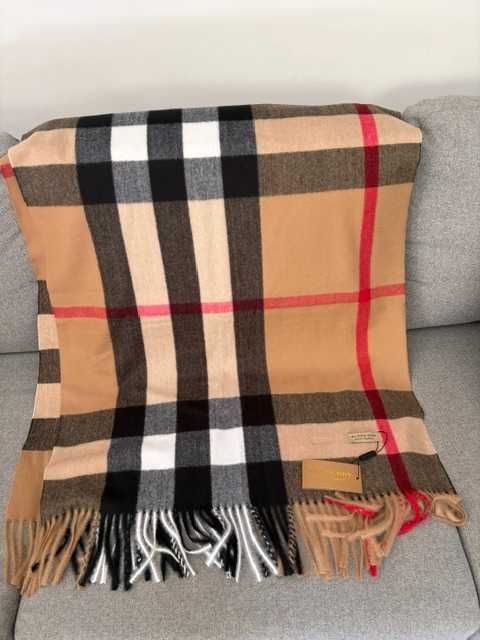 Szal Burberry Klasyczna krata Kaszmir 2 sztuki