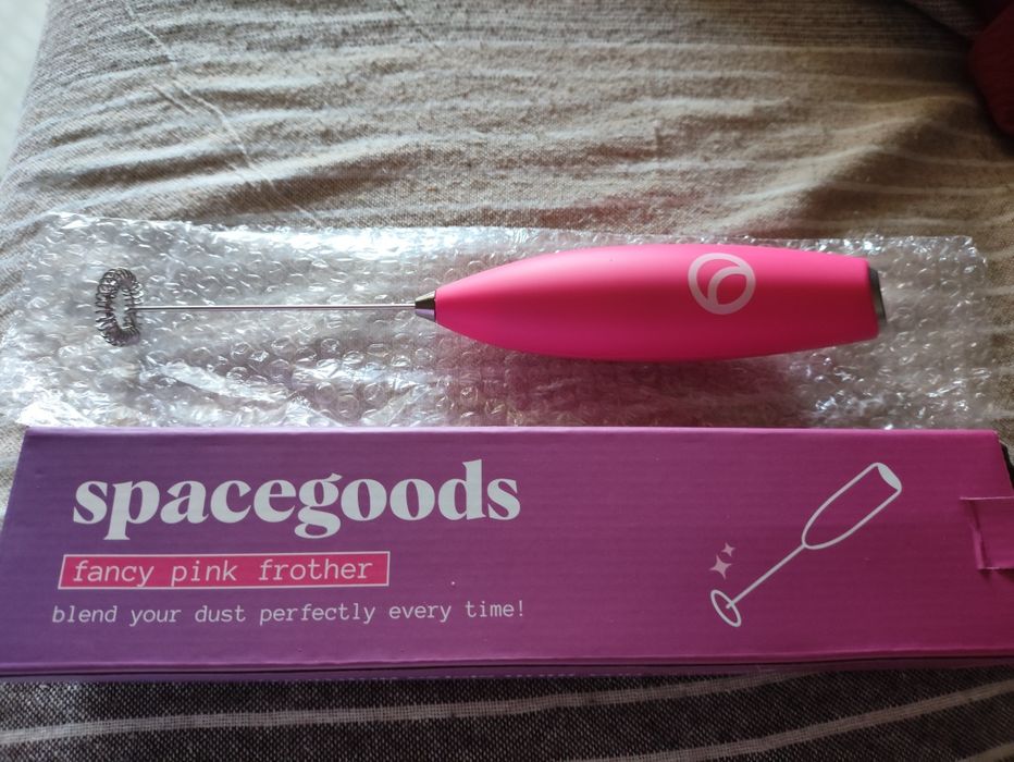 Espumador de leite Rosa choque