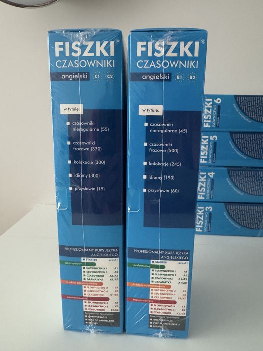 Fiszki angielski C1 -C2  czasowniki zestaw NOWY