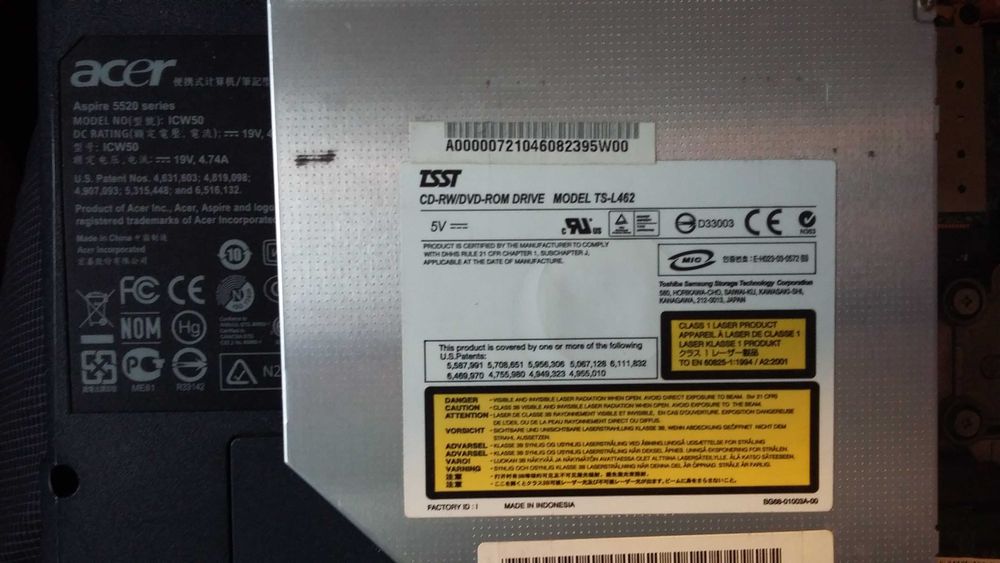 Acer Aspire 5520G (не працює) цілий або запчастини