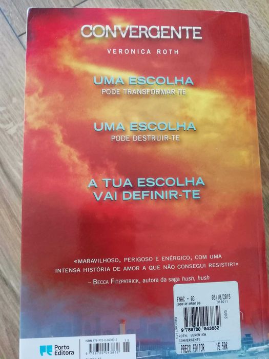 livros: Insurgente, Divergente e Convergente