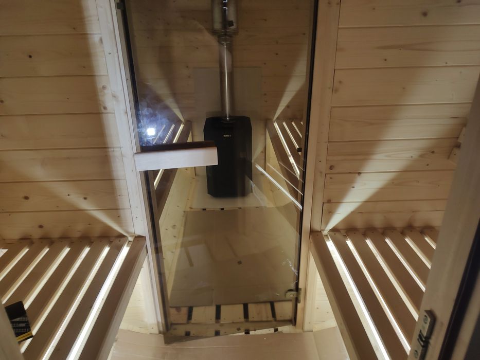 Sauna Ogrodowa Beczka 350 cm!! Przedsionek