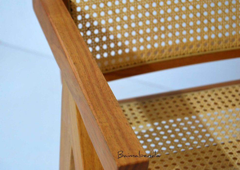 Conjunto 6 cadeiras palhinha estilo nórdico