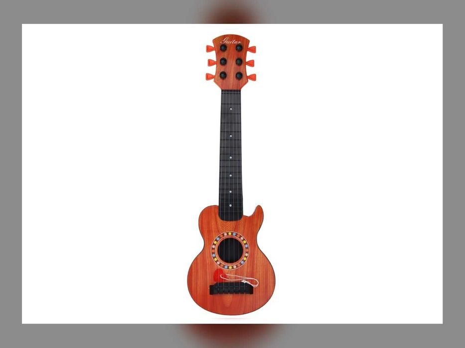 Nowa Gitara Dla Dzieci 6 Strun 46,5 Cm Zabawkowa Do Nauki Kostka