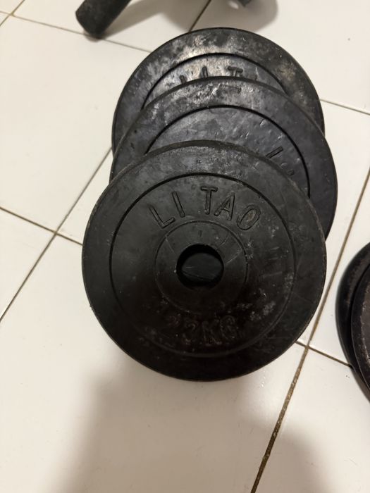 Kit musculação como novo