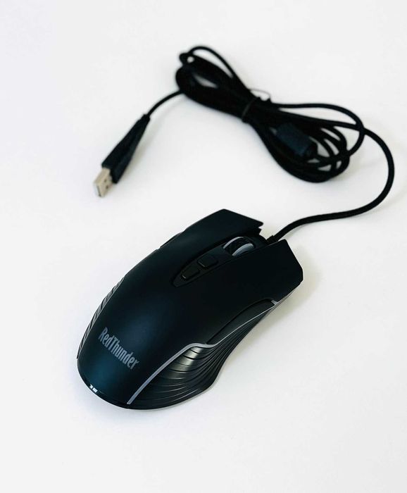 Провідна ігрова RGB клавіатура RedThunder K10 + миша та підставка