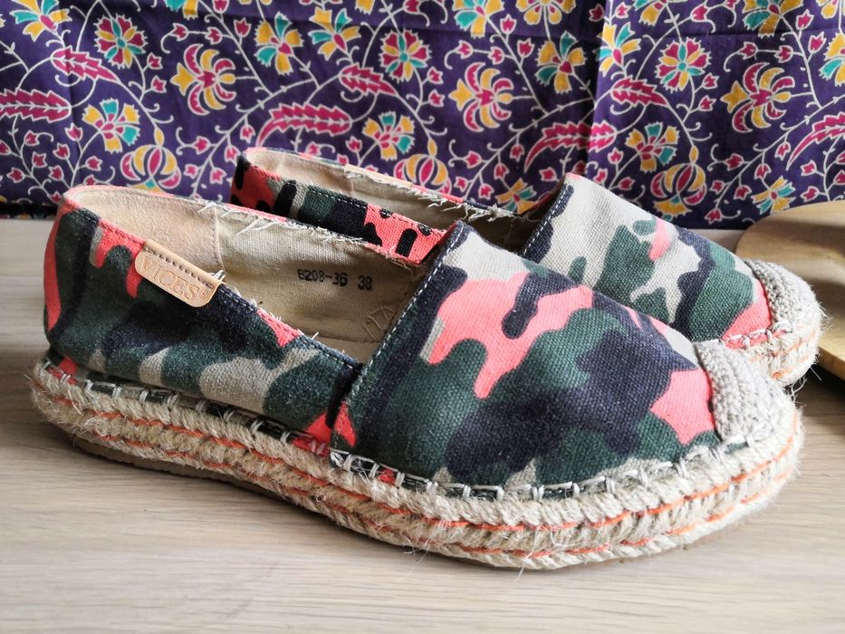 Espadryle moro letnie buty na koturnie