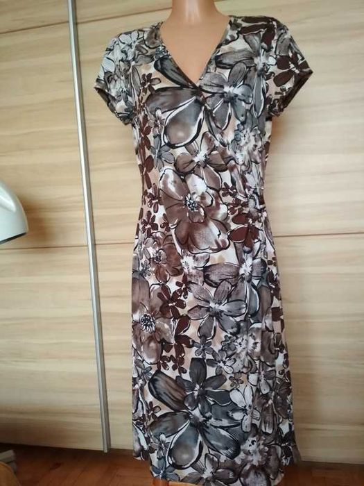 Dressbarn Piękna Sukienka wzór kwiatowy Rozm.40/L/12