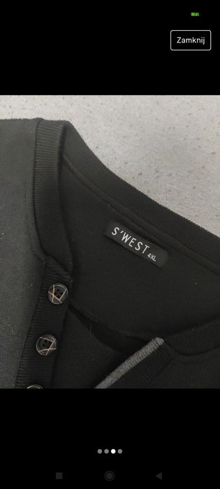 Sweterek czarny 4xl