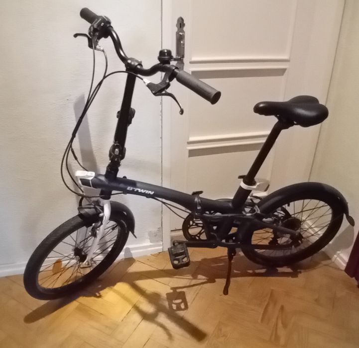 Bicicleta dobravel  Btwin Tilt 500 com cesto