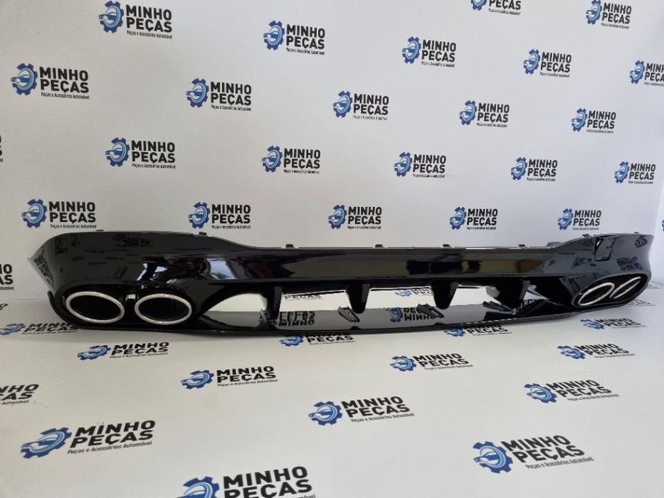 Difusor Traseiro Mercedes CLA (W118) Look CLA35 (Ponteiras Cromadas)