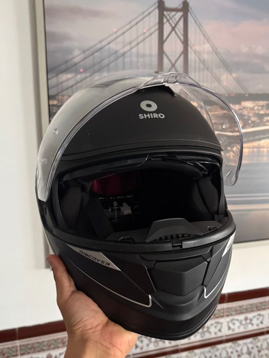 Capacete de mota Shiro L