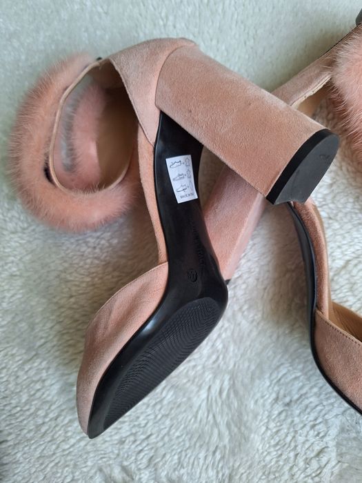 HEGO'S Milano szpilki z zamszowej skory