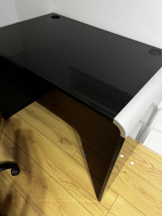 Biurko czarne lakierowane