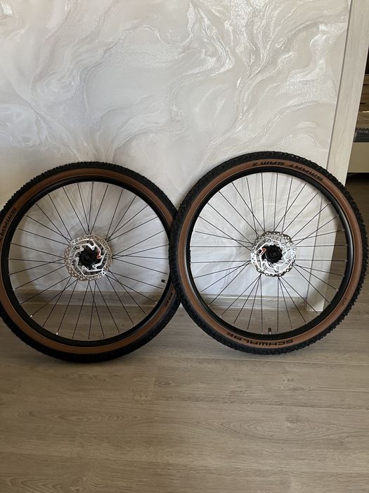 Колеса 27.5 Shimano TX505 + Schwalbe Smart Sam + касета HG200 + ротори