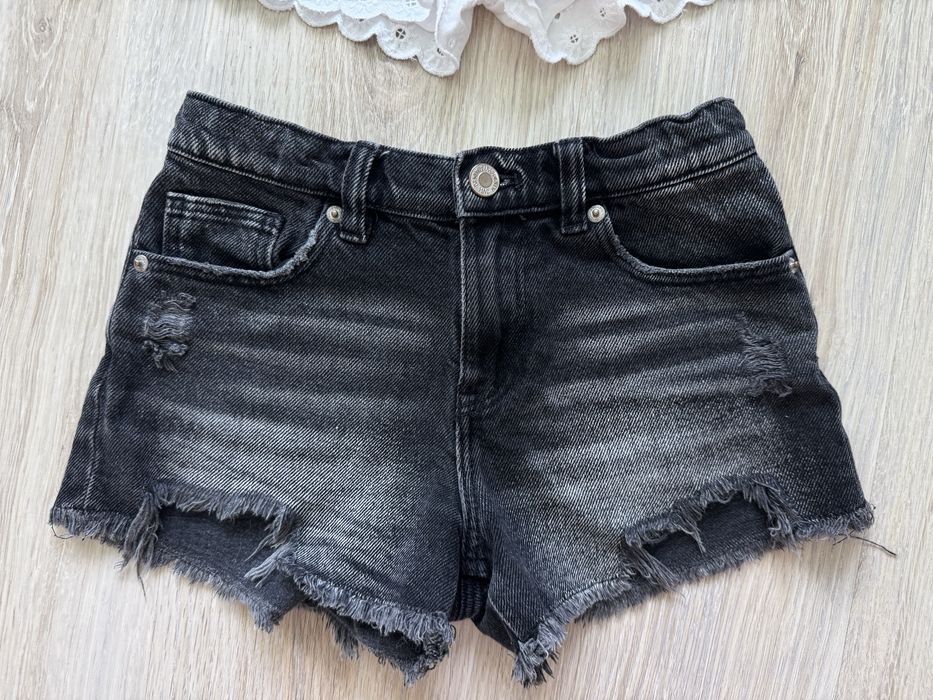 Шорти zara шорты джинсовые белые білі