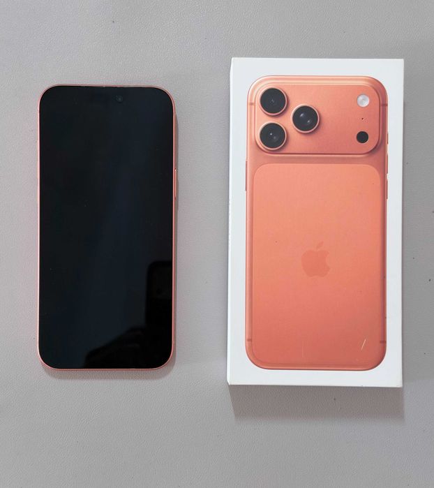 iPhone 17 Pro Max 1TB Laranja, versão (SIM físico + eSIM), caixa + 4 capas
