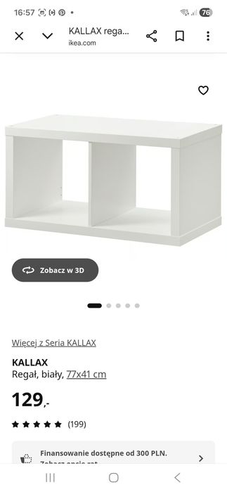 Regał ikea kallax