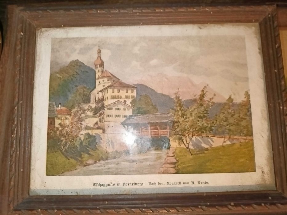 Stary niemiecki obrazek dla kolekcjonera