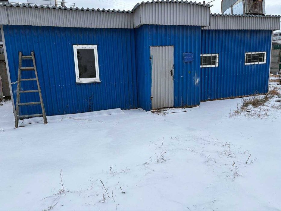 Ангар 90м2, вагончик під офіс і своя огородж.площадка,380В-для виробн.