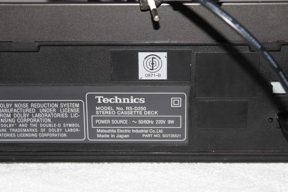 TECHNICS RS-D250 Magnetofon deck segment stereo Made in Japan Wysyłka