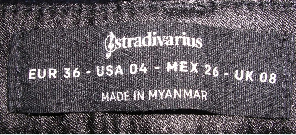 Spodnie damskie Stradivarius rozm. 36 (imitacja skórki)