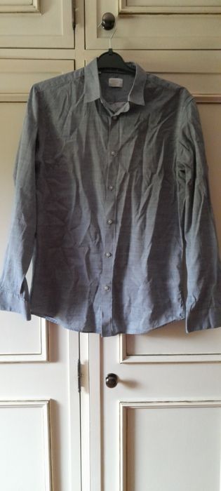 Camisa manga comprida slim fit zara