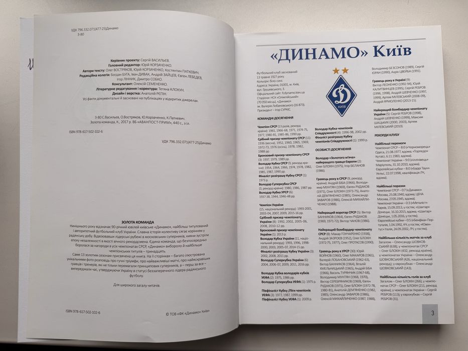 Золота команда Динамо Київ