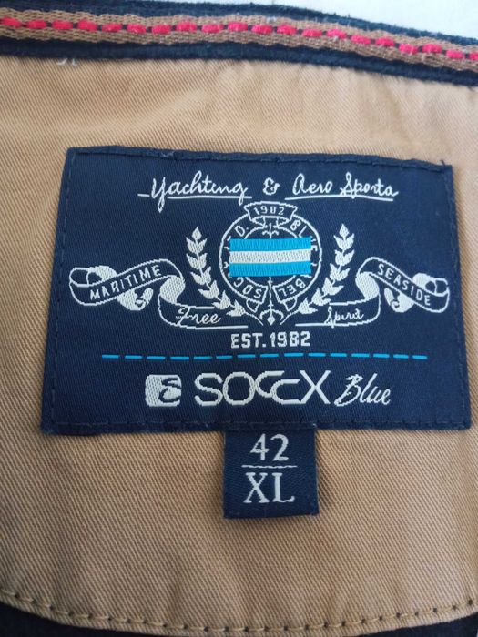 Soccx Blue damska bluza przez głowę z kapturem r 42/XL