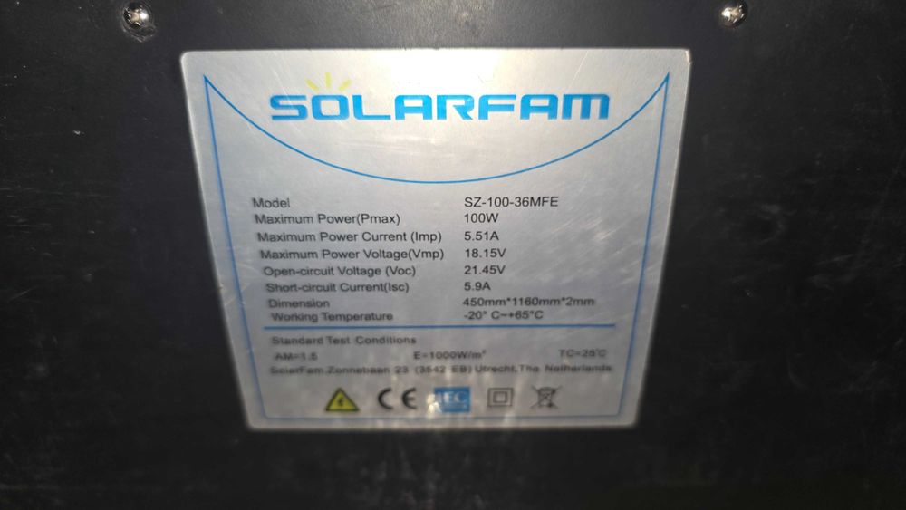 painéis fotovoltaicos portáteis maleáveis 100W