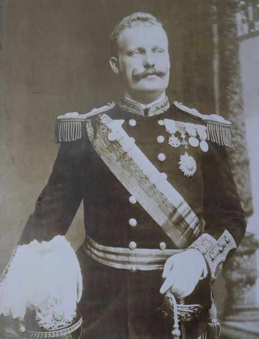 Rei D Carlos I e Rainha D Amélia par de grandes retratos 1890