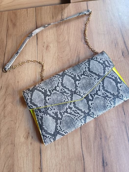 Torebka kopertówka wąż idealny stan.