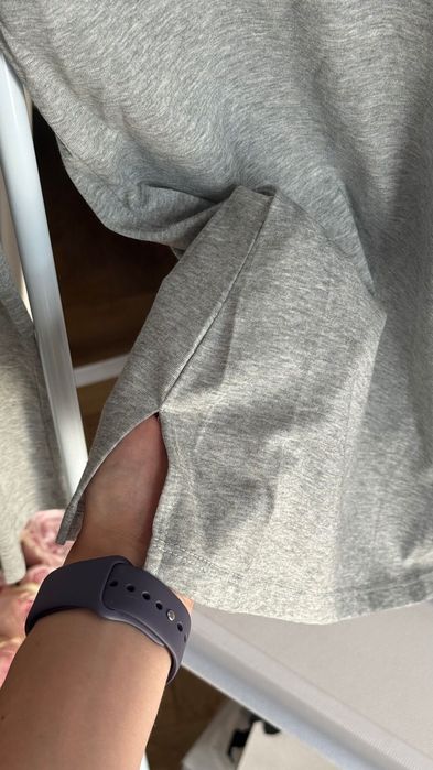 Szara bluzka z długim rękawem Miu rozmiar XS-S
