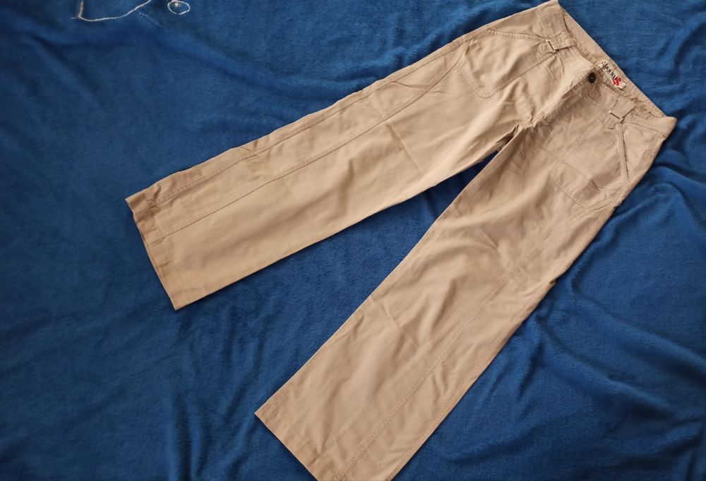 Spodnie damskie beżowe L 40