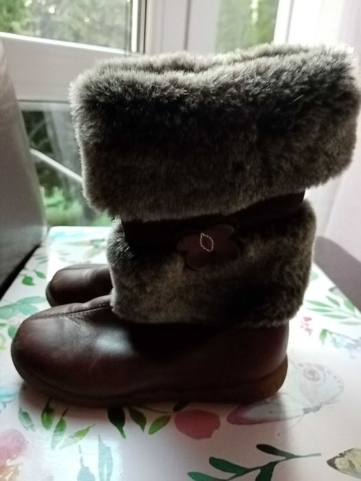Kozaczki skórzane dziewczęce Garvalin r. 25