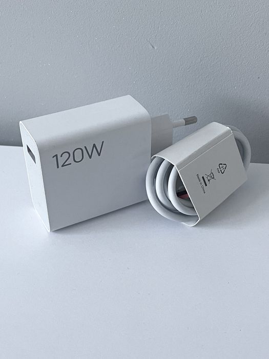 Ładowarka 120W do Xiaomi z Kablem USB-C 1m - Zestaw do Xiaomi Redmi Samsung Oppo