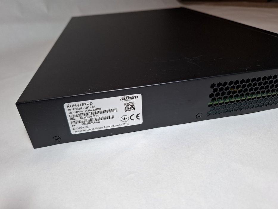 Комутатор Dahua PFS 4218-16ET-190 
Б/у -6.