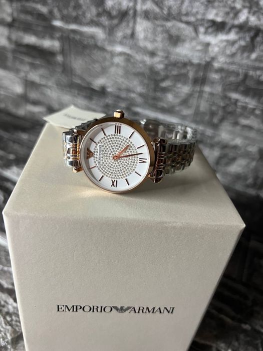 Брендовий жіночий годинник Emporio Armani подарунок класичний