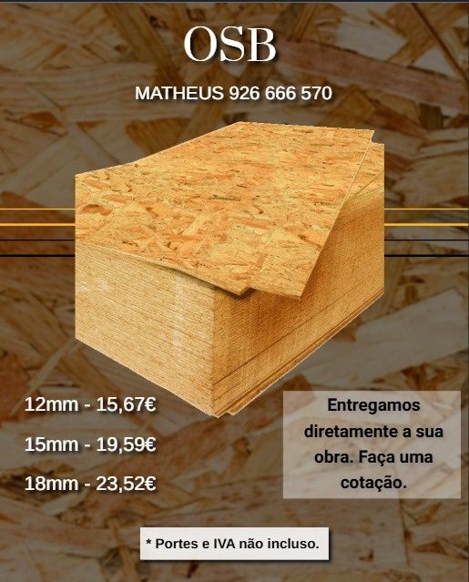 Placas OSB Vários tamanhos