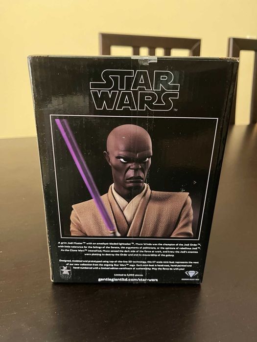 Star Wars Mace Windu Mini Bust Gentle Giant Edição Limitada