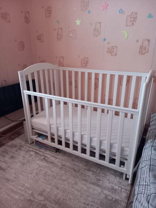 Терміново!!!Кроватка дитяча Veres ЛД Соня з маятником/ кроватка детска
