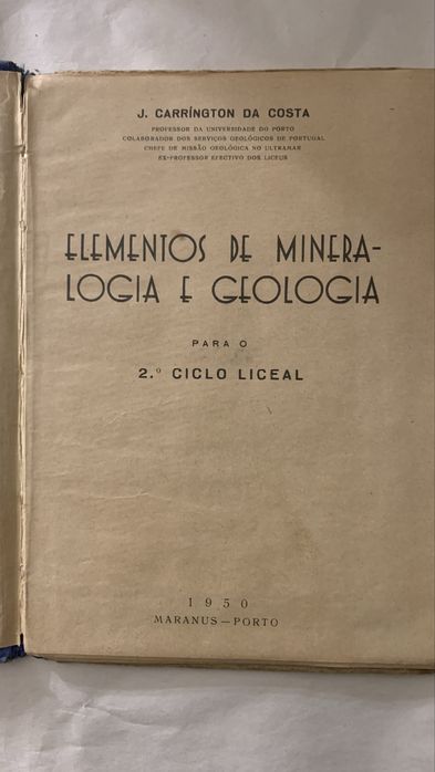 Elementos de Mineralogia e Geologia