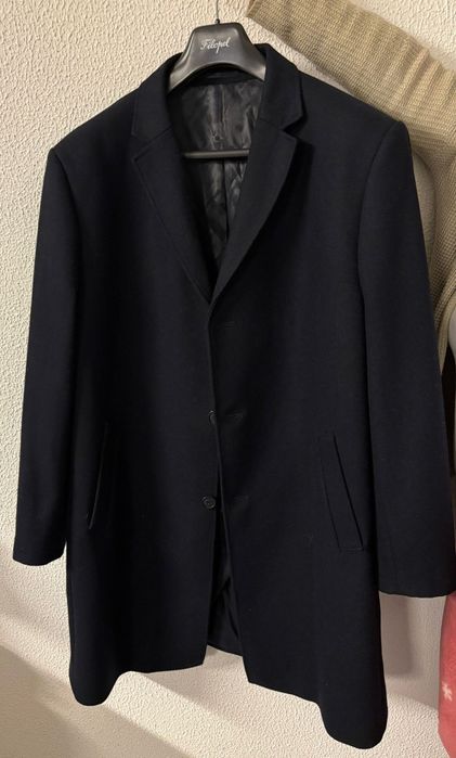 Sobretudo de homem azul escuro