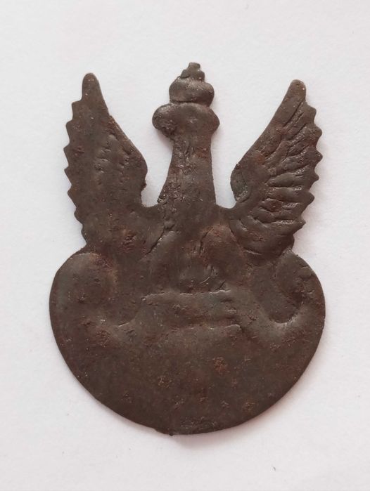 Oryginalny orzełek wz. 17.. Rzadko spotykana odmiana stalowa.