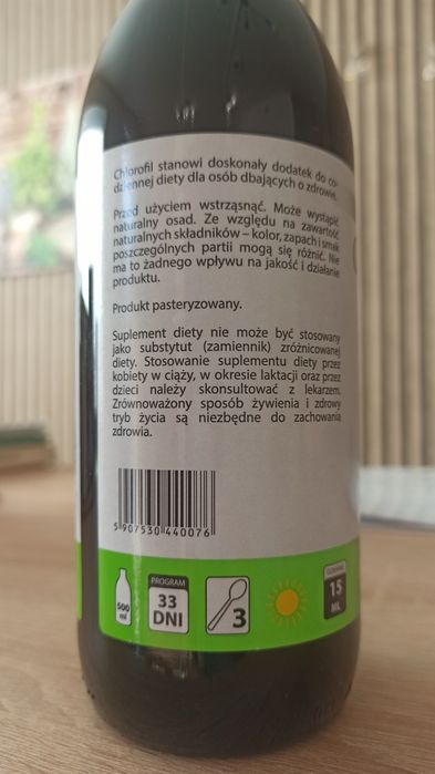 Chlorofil w płynie 500 ml