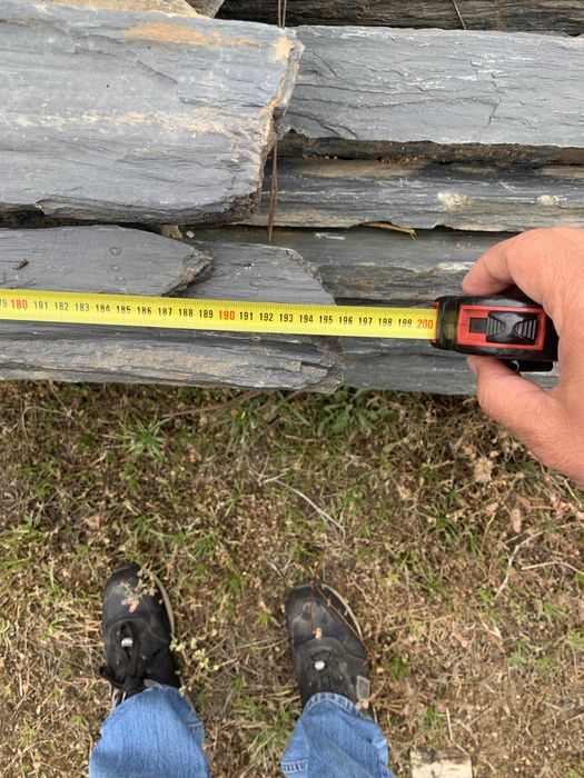 Pedras de xisto, para vedacoes ou decoracoes