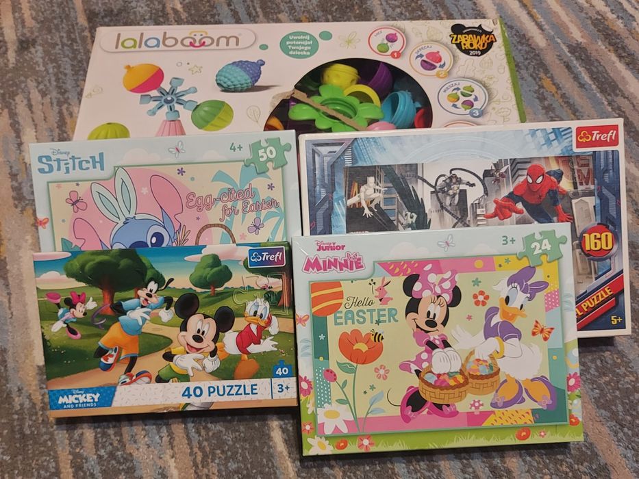 Klocki sensoryczne, puzzle